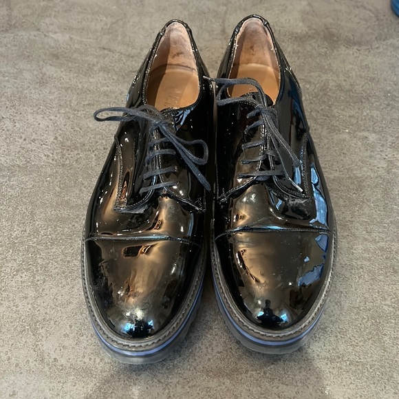 Altariva Patent Black Oxford Shoes - Picture 1 of 4